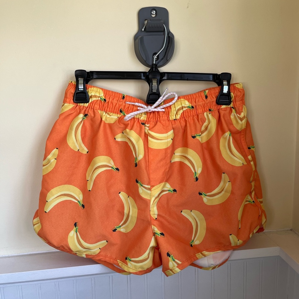 H$M Youth Small Orange and Yellow Banana Swim trunks